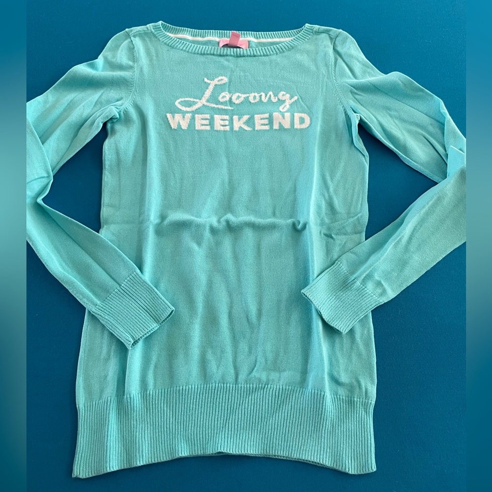 Lilly Pulitzer Light Pool Blue Sweater S